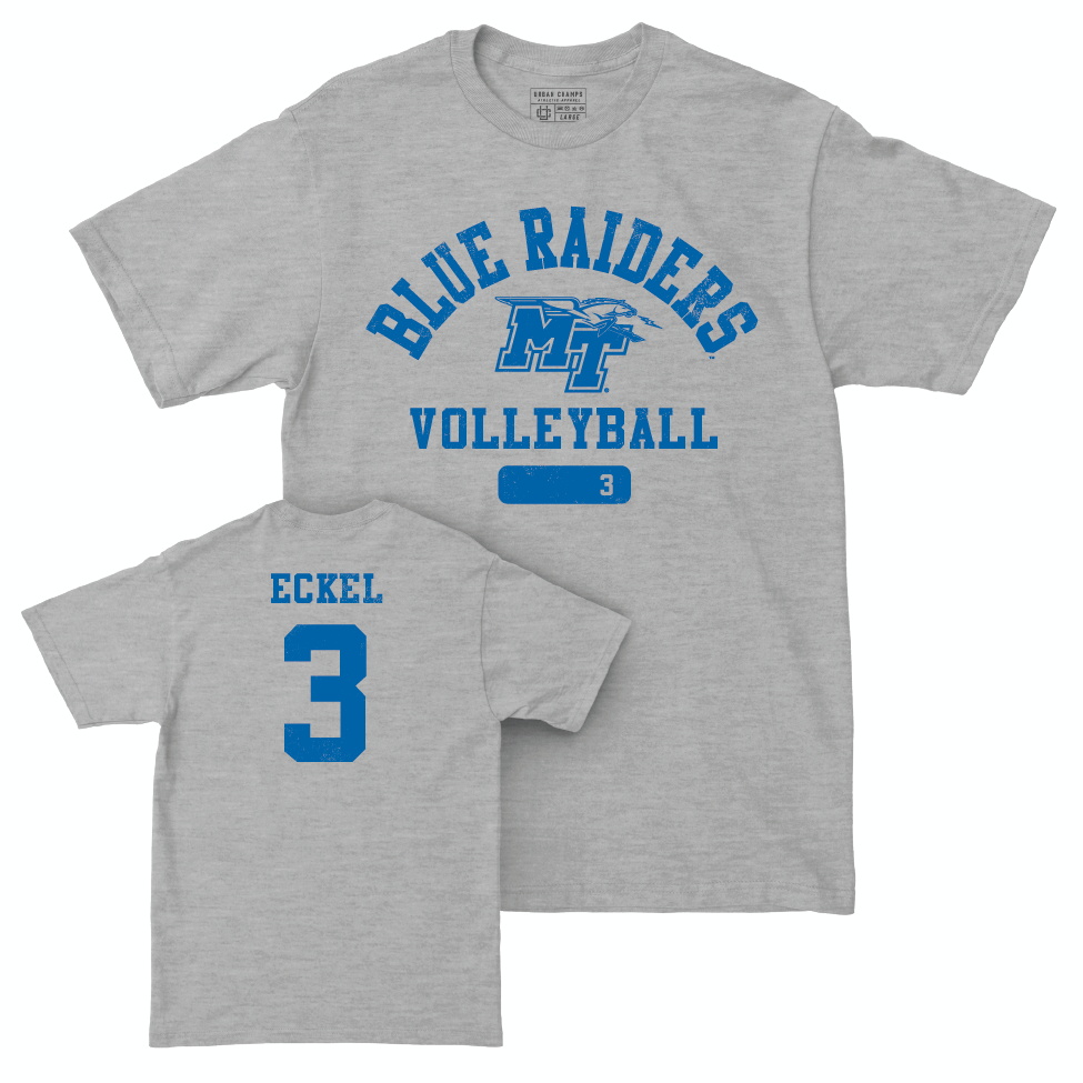 MTSU Women's Volleyball Sport Grey Varsity Tee  - Allyson Eckel