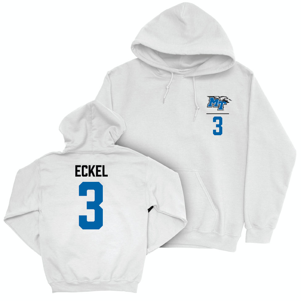 MTSU Women's Volleyball White Logo Hoodie  - Allyson Eckel