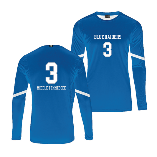 MTSU Women's Volleyball Blue Jersey  - Allyson Eckel