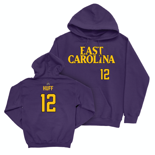 East Carolina Women's Volleyball Purple Sideline Hoodie - Aulie Huff Small