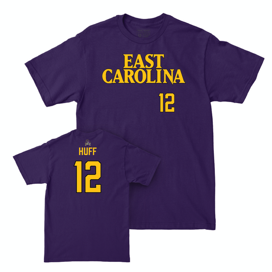 East Carolina Women's Volleyball Purple Sideline Tee - Aulie Huff Small