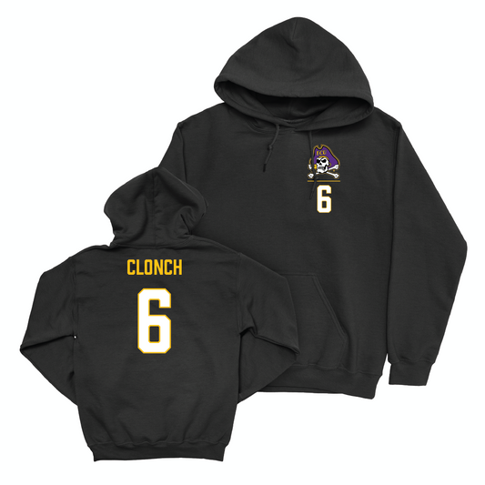 East Carolina Baseball Black Logo Hoodie - Cameron Clonch Small