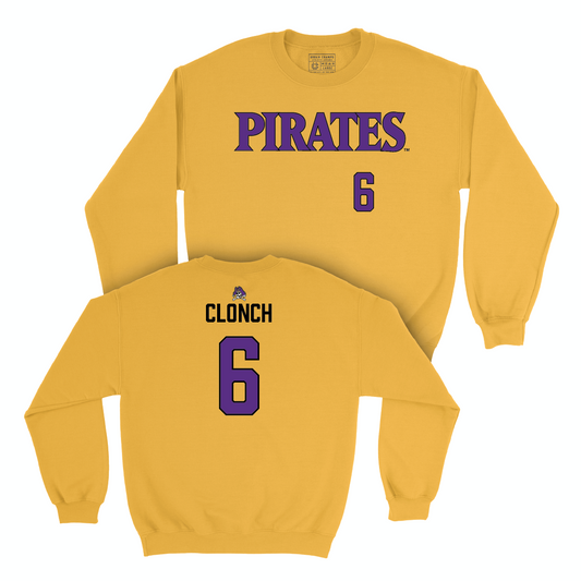 East Carolina Baseball Gold Pirates Crew - Cameron Clonch Small