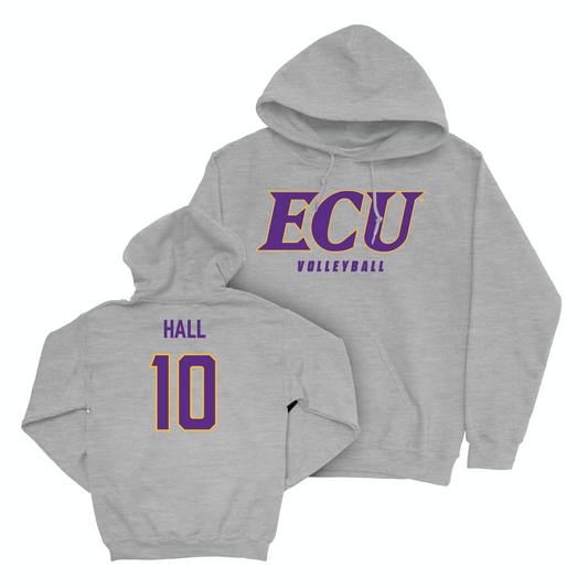 East Carolina Women's Volleyball Sport Grey ECU Hoodie - Jennings Hall Small