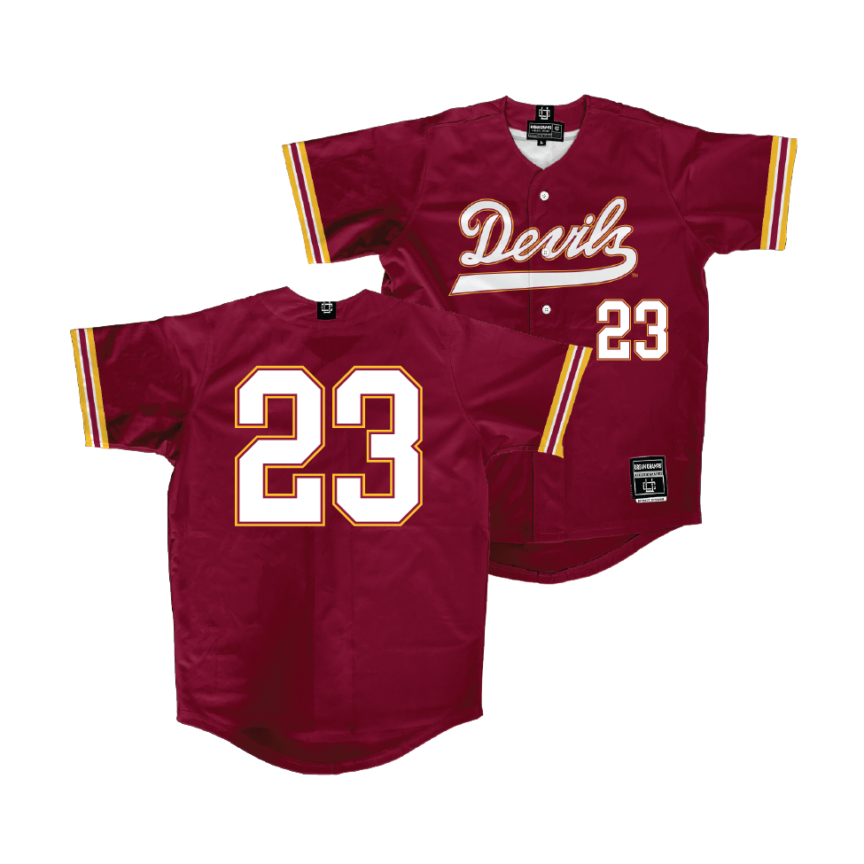 Arizona State Baseball Maroon Jersey - Brok Eddy