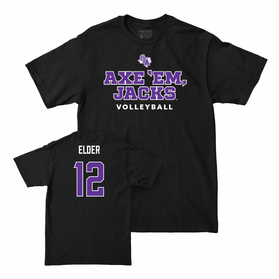 SFA Women's Beach Volleyball Black Axe 'Em Tee - Abigail Elder