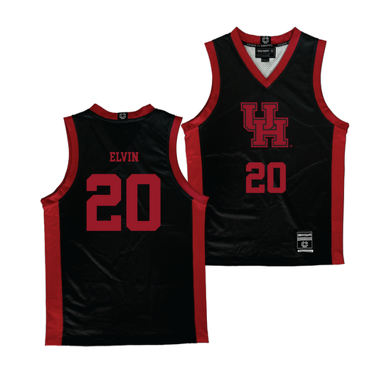 Houston Men's Basketball Black Jersey - Ryan Elvin | #20