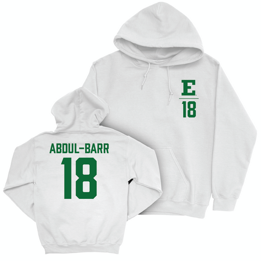 Eastern Michigan Football White Logo Hoodie - Ali Abdul-Barr Small