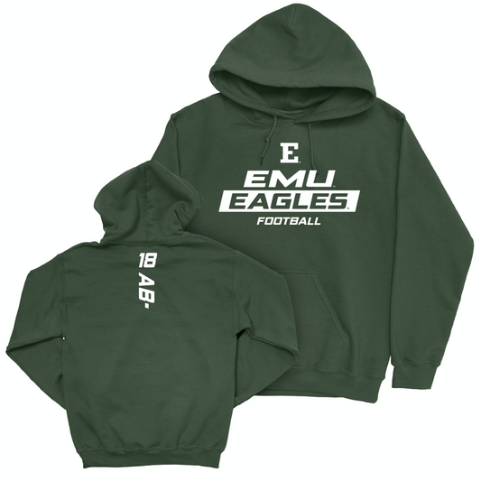 Eastern Michigan Football Green Rush Hoodie - Ali Abdul-Barr Small