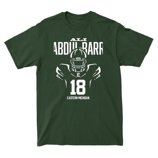 Eastern Michigan Football Green End Zone Tee - Ali Abdul-Barr Small