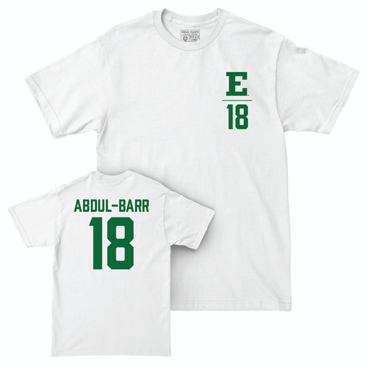 Eastern Michigan Football White Logo Comfort Colors Tee - Ali Abdul-Barr Small