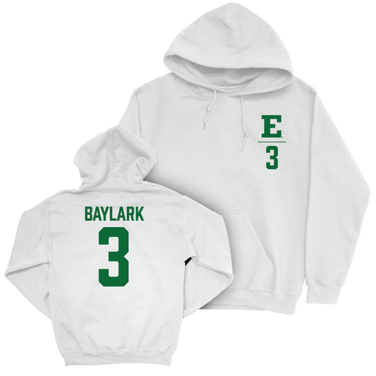 Eastern Michigan Women's Volleyball White Logo Hoodie - Angel Baylark Small