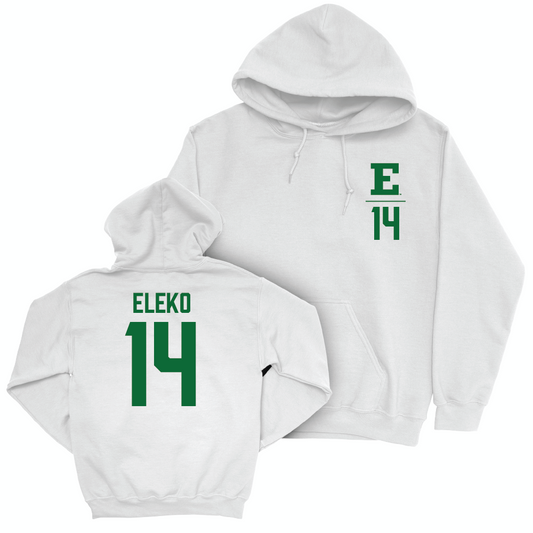 Eastern Michigan Women's Basketball White Logo Hoodie - Alphonsia Sisi Eleko Small