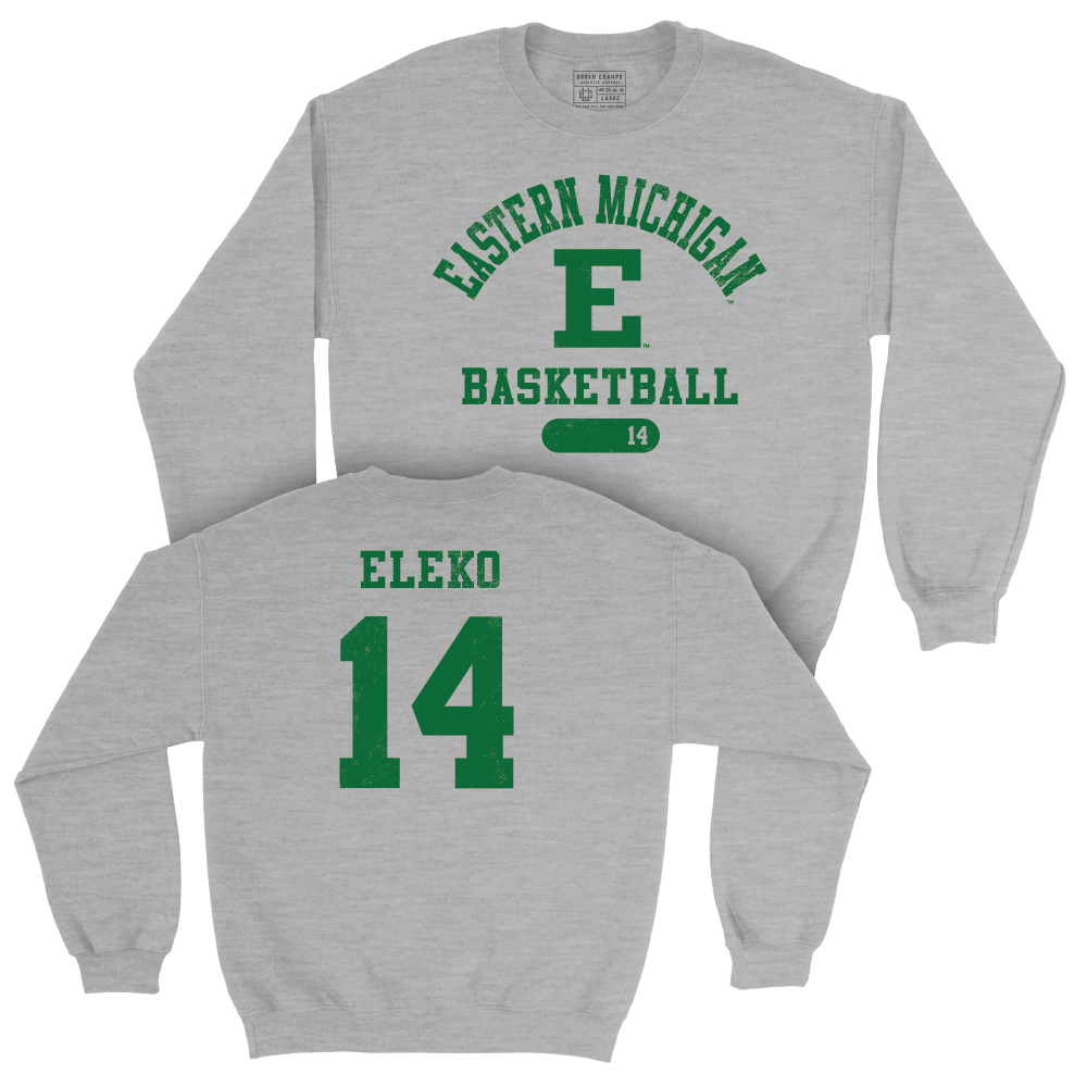 Eastern Michigan Women's Basketball Sport Grey Varsity Crew - Alphonsia Sisi Eleko Small