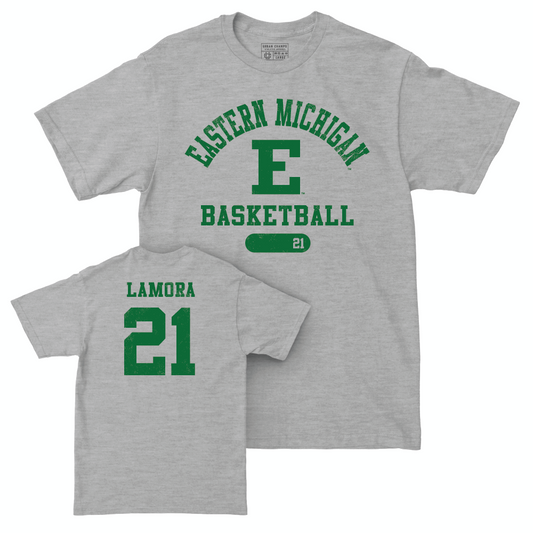 Eastern Michigan Women's Basketball Sport Grey Varsity Tee - Adrien LaMora Small