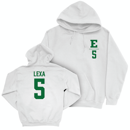 Eastern Michigan Women's Basketball White Logo Hoodie - Athina Lexa Small