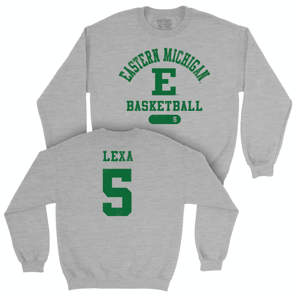 Eastern Michigan Women's Basketball Sport Grey Varsity Crew - Athina Lexa Small