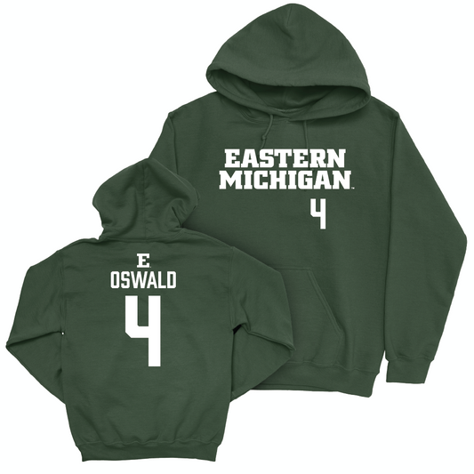 Eastern Michigan Women's Volleyball Green Sideline Hoodie - Aubriegh Oswald Small