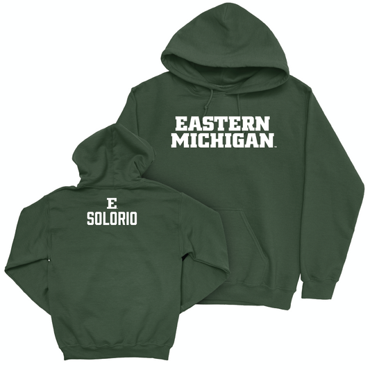 Eastern Michigan Women's Gymnastics Green Sideline Hoodie - Analiah Solorio Small