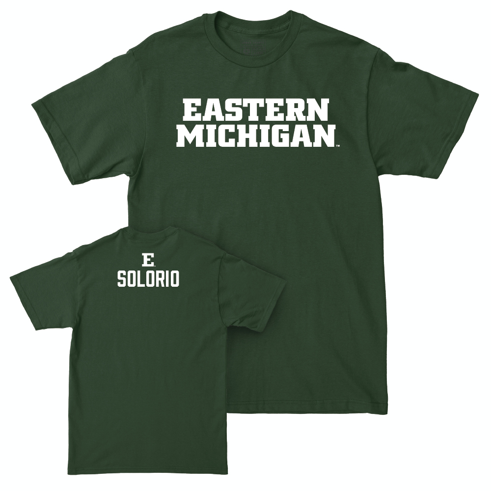 Eastern Michigan Women's Gymnastics Green Sideline Tee - Analiah Solorio Small