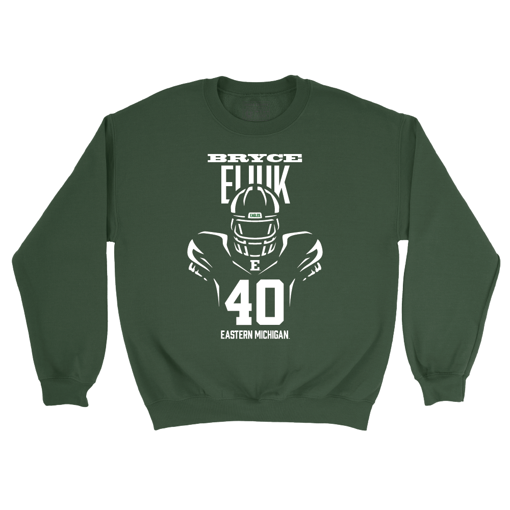 Eastern Michigan Football Green End Zone Crew - Bryce Eliuk Small