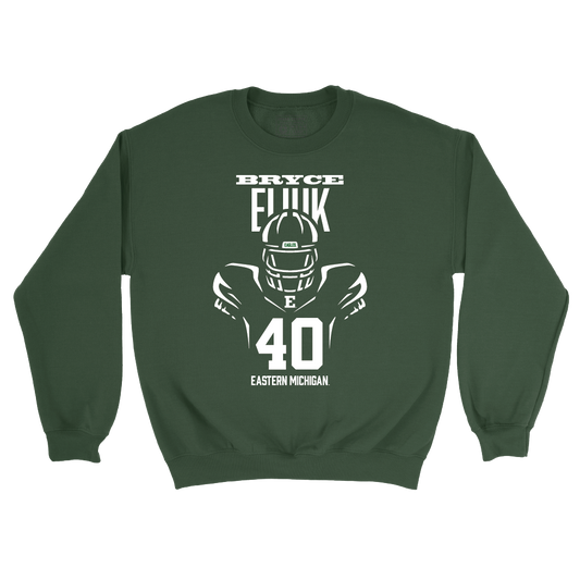 Eastern Michigan Football Green End Zone Crew - Bryce Eliuk Small