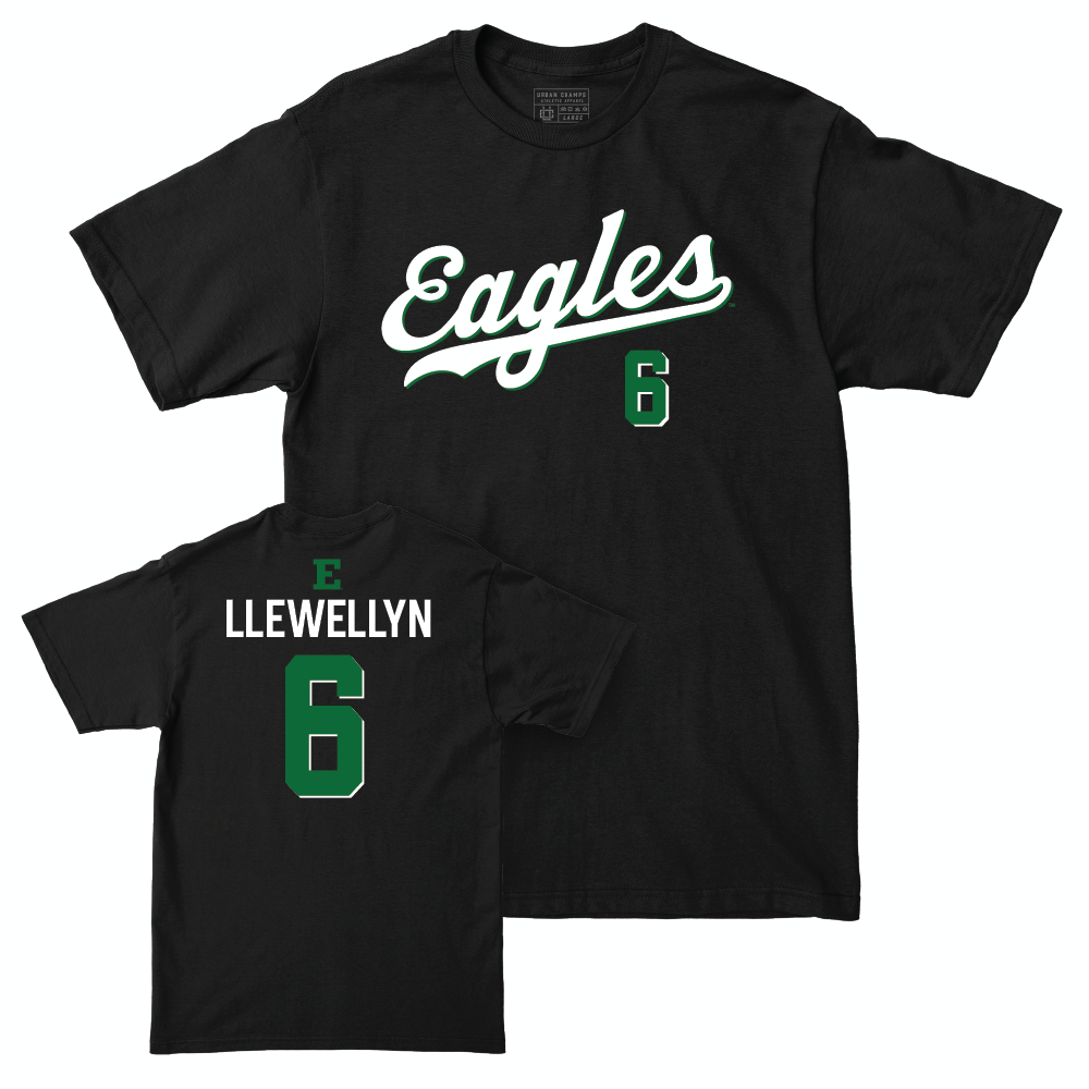 Eastern Michigan Football Black Script Tee - Bryce Llewellyn Small