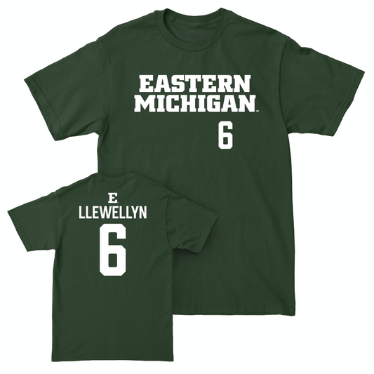 Eastern Michigan Football Green Sideline Tee - Bryce Llewellyn Small