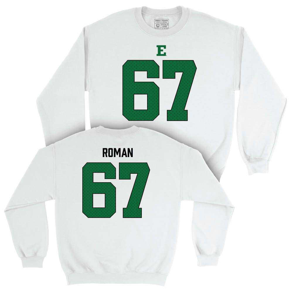 Eastern Michigan Football White Blitz Crew - Broderick Roman Small