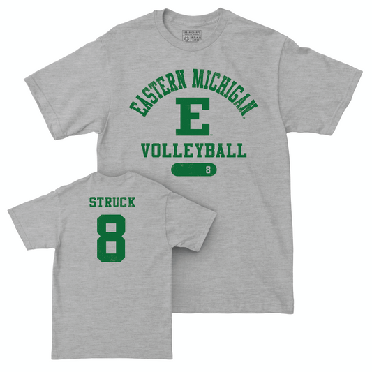 Eastern Michigan Women's Volleyball Sport Grey Varsity Tee - Bri Struck Small