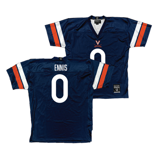 UVA Football Navy Jersey - Sage Ennis | #0