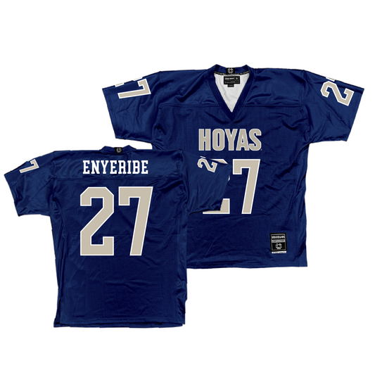 Georgetown Football Navy Jersey  - Ude Enyeribe