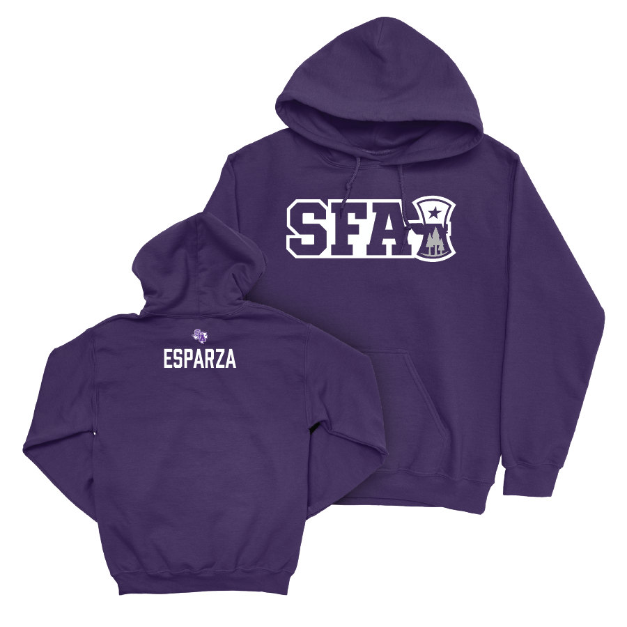 SFA Men's Golf Purple Sideline Hoodie  - Ryan Esparza