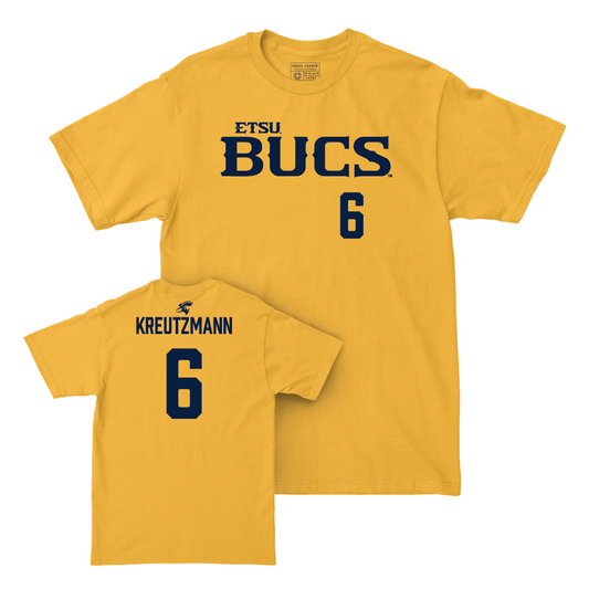 ETSU Women's Volleyball Gold Bucs Tee - Alex Kreutzmann Small