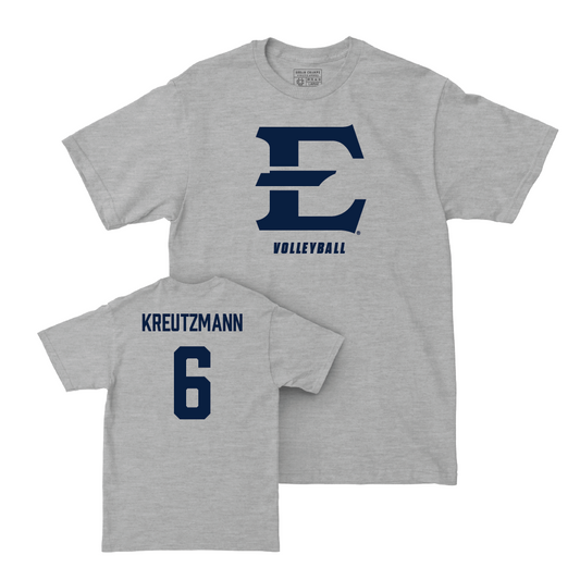 ETSU Women's Volleyball Sport Grey Classic Tee - Alex Kreutzmann Small