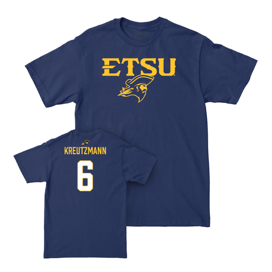 ETSU Women's Volleyball Navy Sideline Tee - Alex Kreutzmann Small