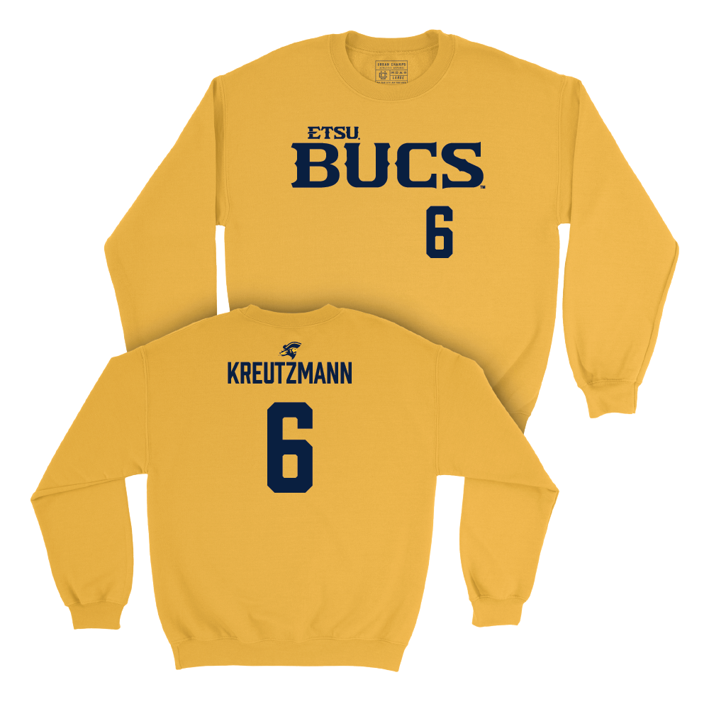 ETSU Women's Volleyball Gold Bucs Crew - Alex Kreutzmann Small