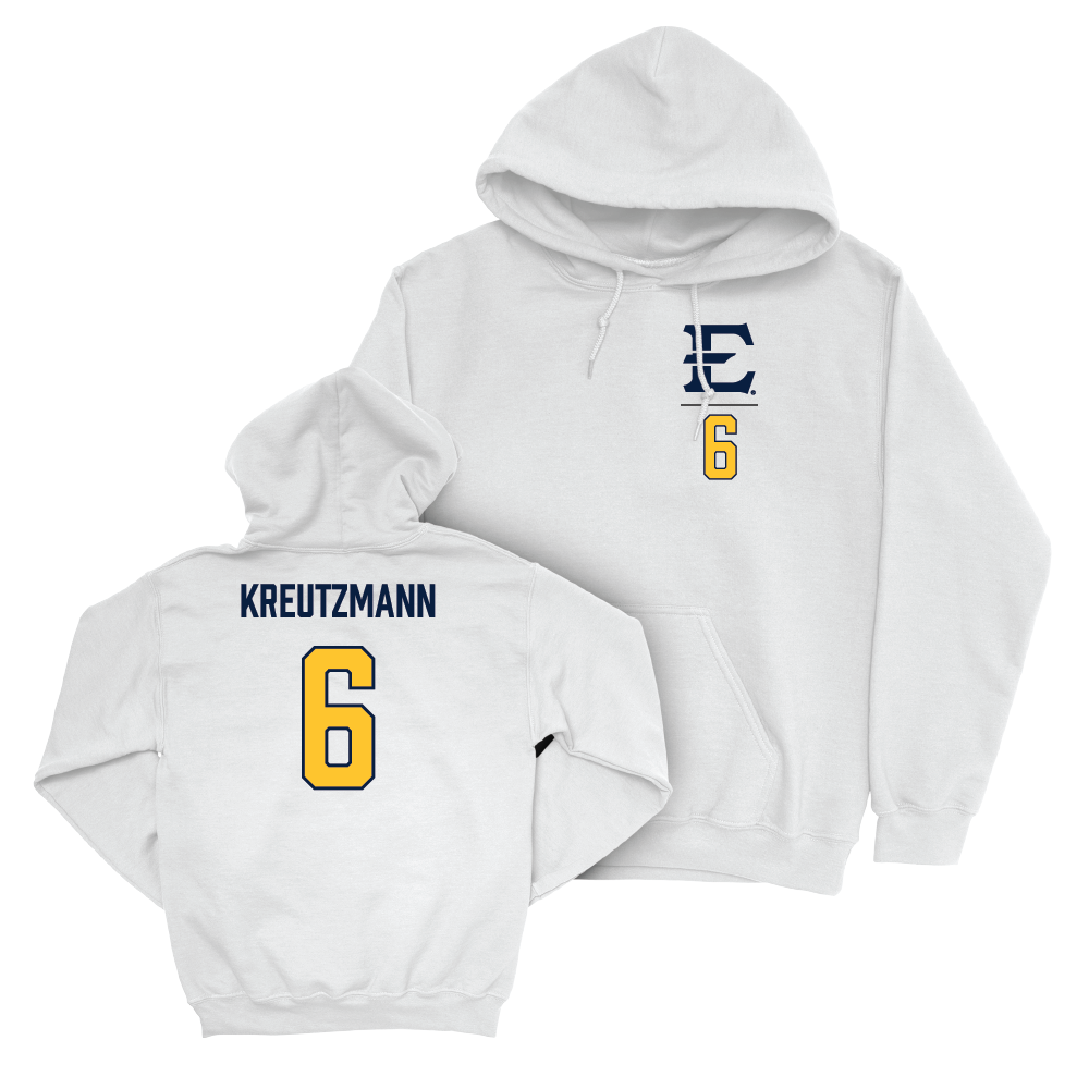 ETSU Women's Volleyball White Logo Hoodie - Alex Kreutzmann Small