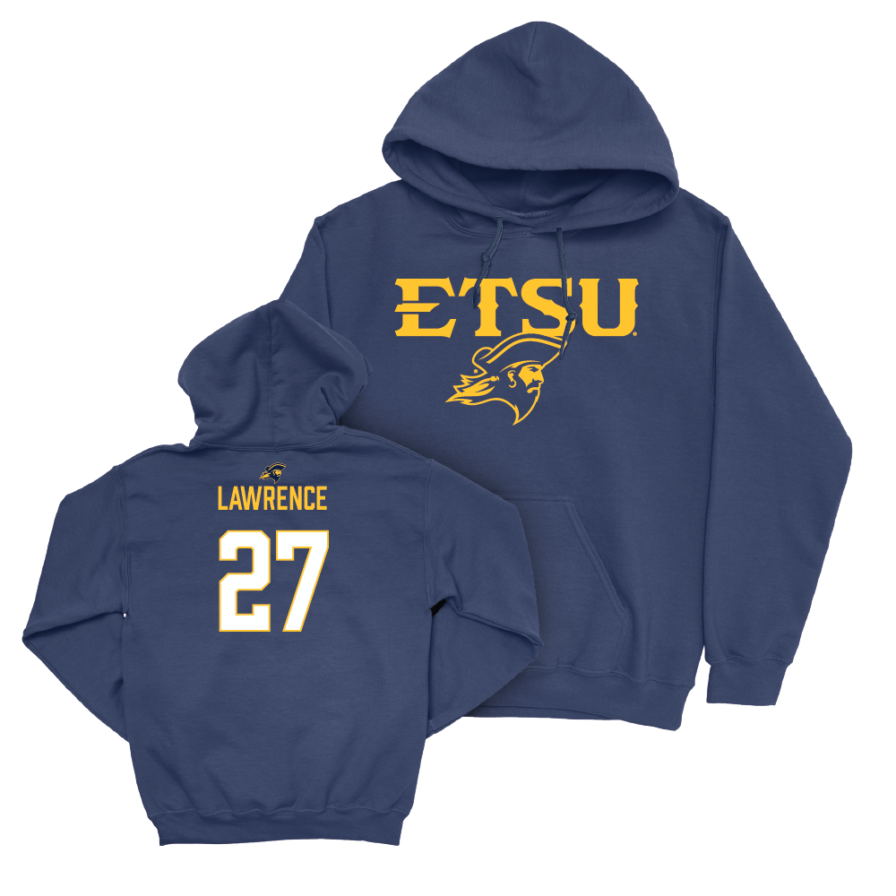 ETSU Baseball Navy Sideline Hoodie - Andrew Lawrence Small