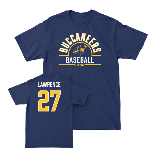 ETSU Baseball Navy Arch Tee - Andrew Lawrence Small