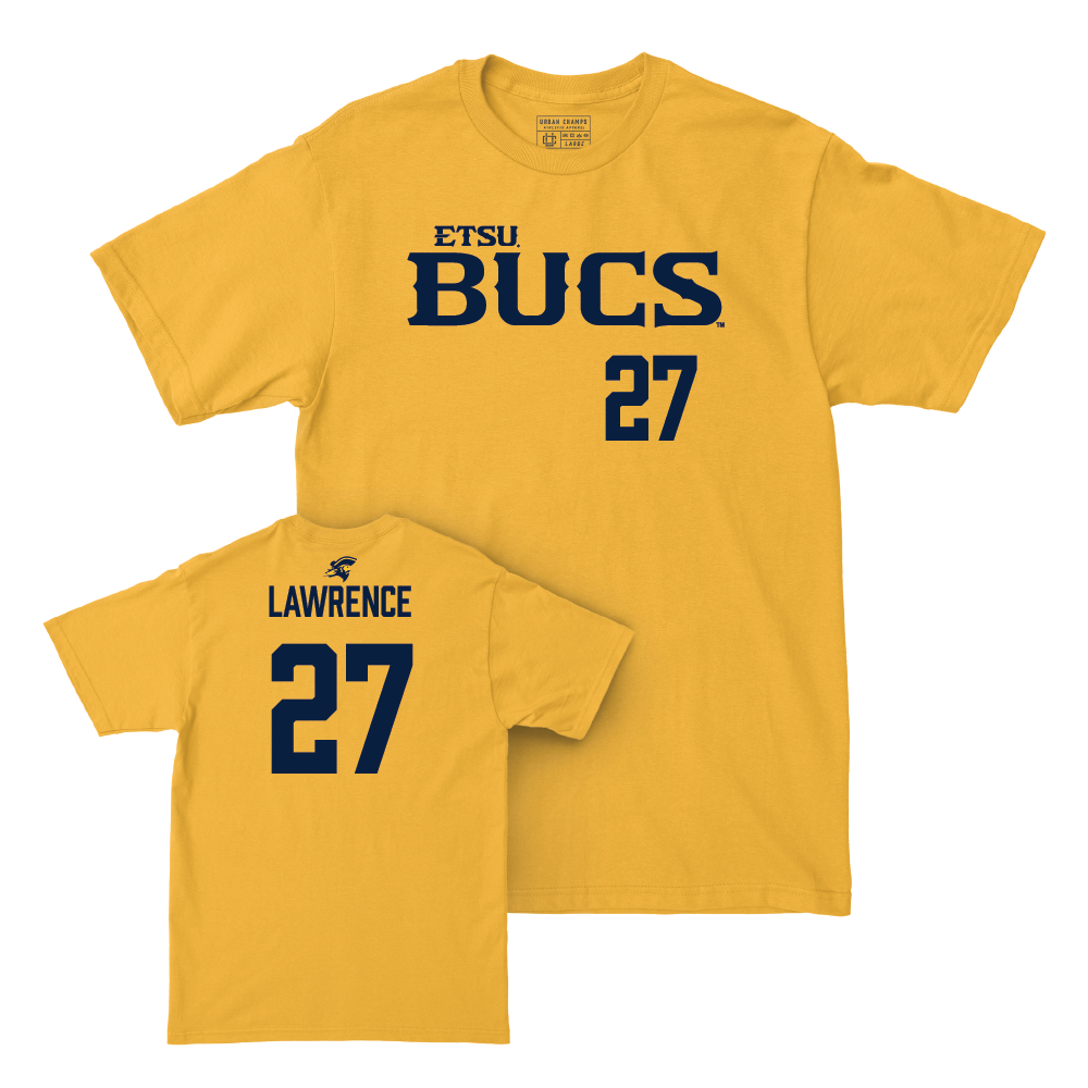 ETSU Baseball Gold Bucs Tee - Andrew Lawrence Small