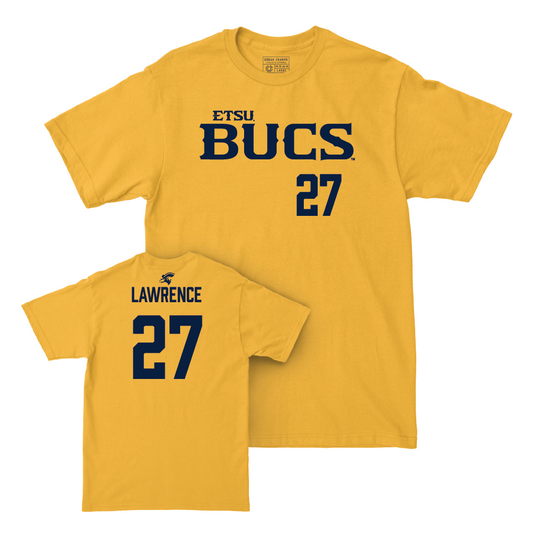 ETSU Baseball Gold Bucs Tee - Andrew Lawrence Small