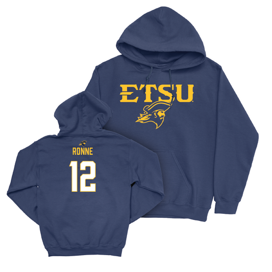 ETSU Baseball Navy Sideline Hoodie - Andrew Ronne Small