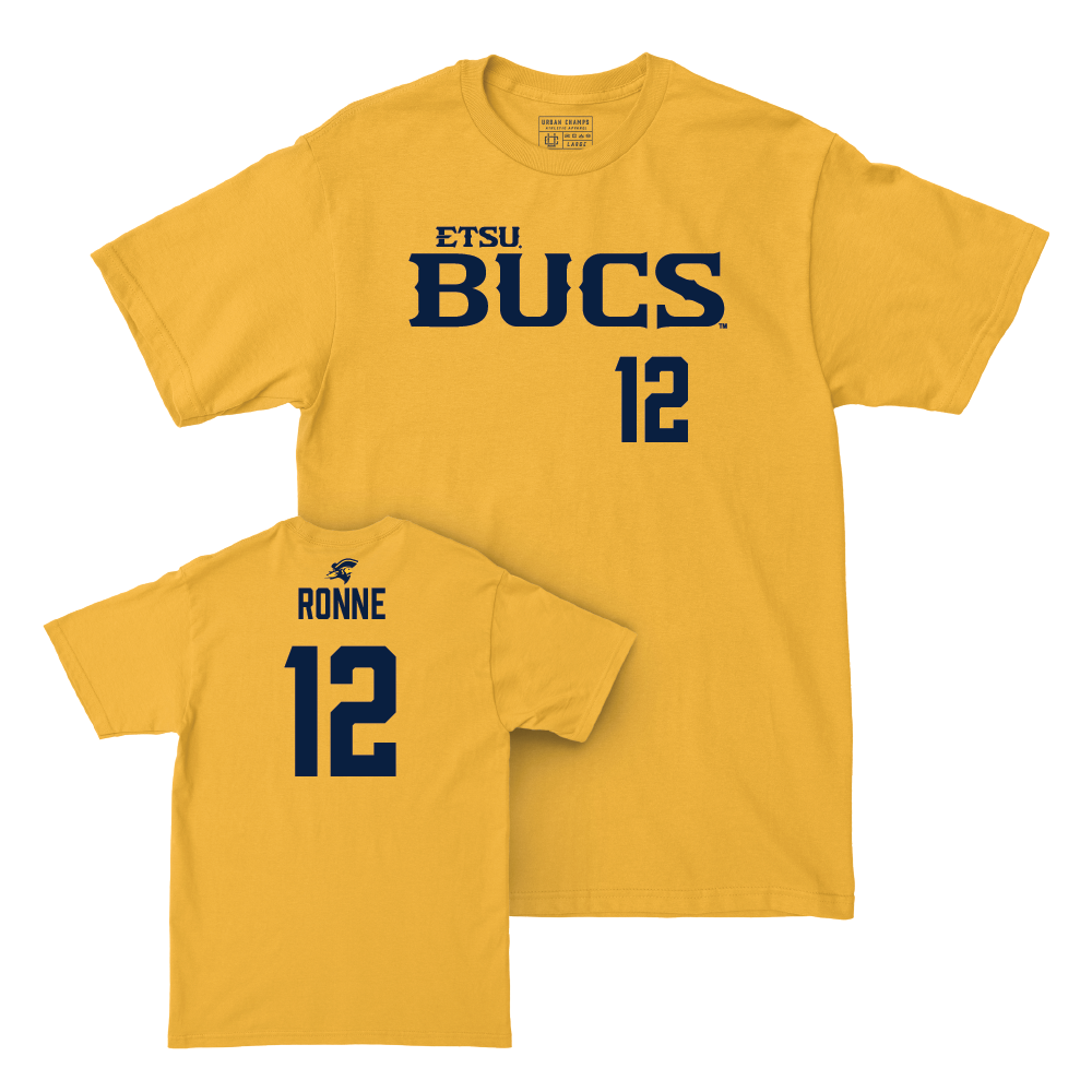 ETSU Baseball Gold Bucs Tee - Andrew Ronne Small