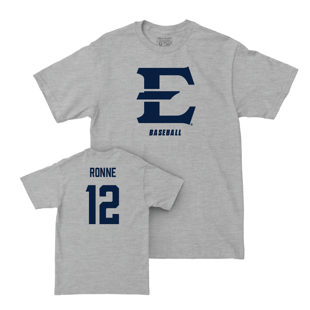 ETSU Baseball Sport Grey Classic Tee - Andrew Ronne Small