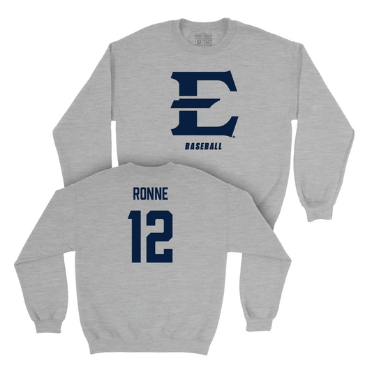 ETSU Baseball Sport Grey Classic Crew - Andrew Ronne Small