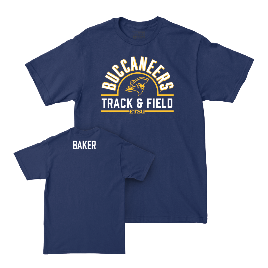 ETSU Women's Track & Field Navy Arch Tee - Bri Baker Small