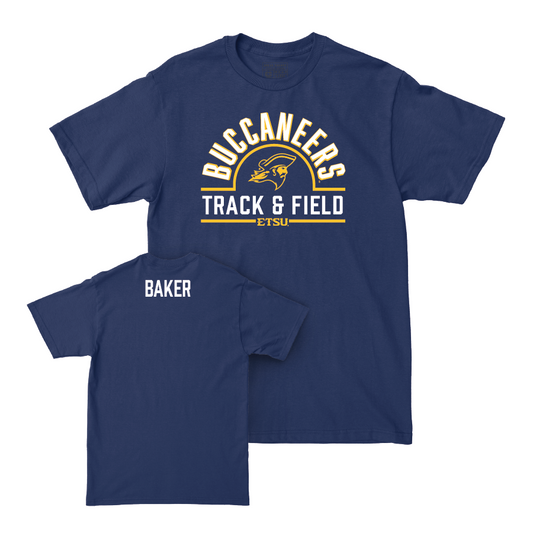 ETSU Women's Track & Field Navy Arch Tee - Bri Baker Small