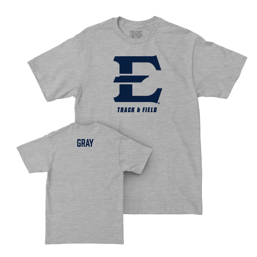 ETSU Women's Track & Field Sport Grey Classic Tee - Bonita Gray Small