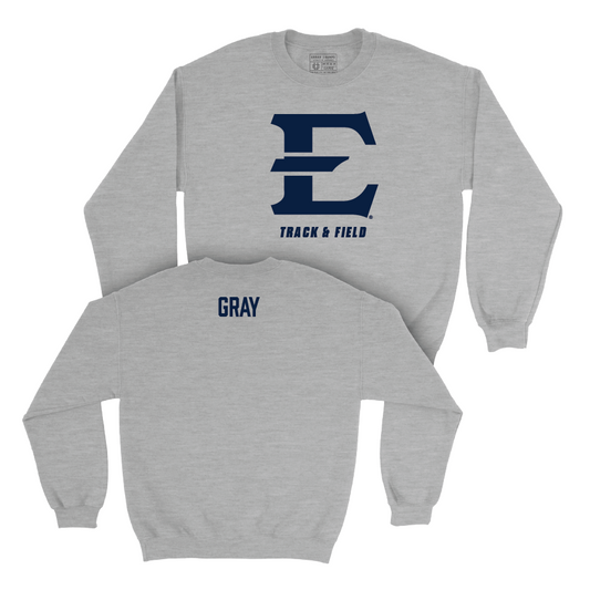 ETSU Women's Track & Field Sport Grey Classic Crew - Bonita Gray Small